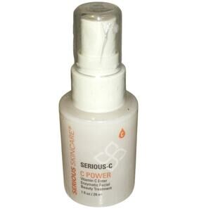 Serious Skincare Serious-C Vitamin C Power Enzymatic Facial Serum 1oz NEW SEALED